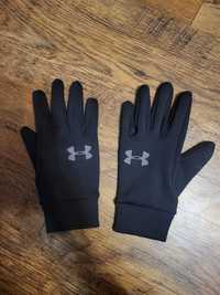 Rękawiczki Under armour, unisex, czarne, zimowe, sportowe, S