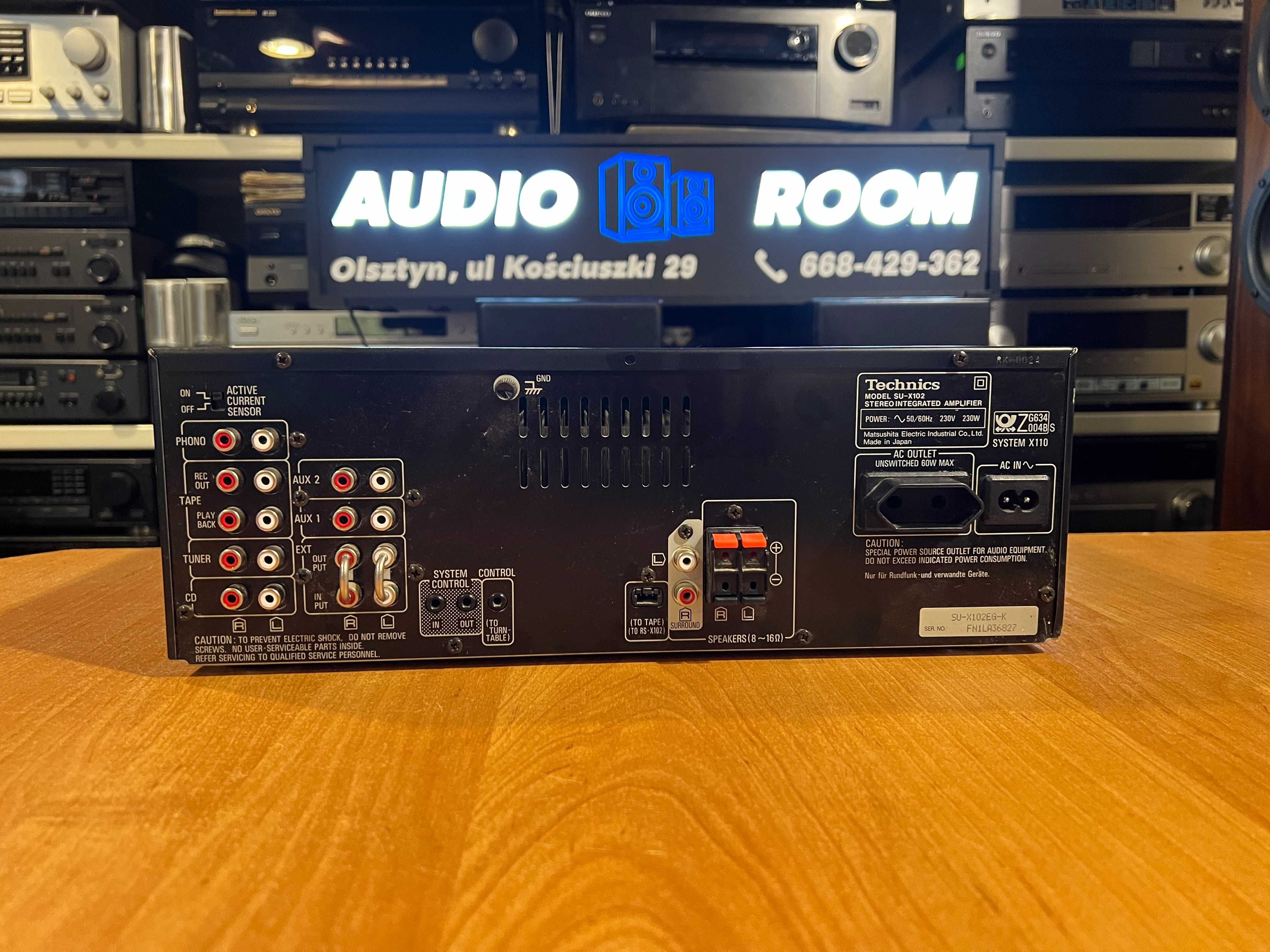 Technics SU-X102 Wzmacniacz w formacie MIDI, Audio Room