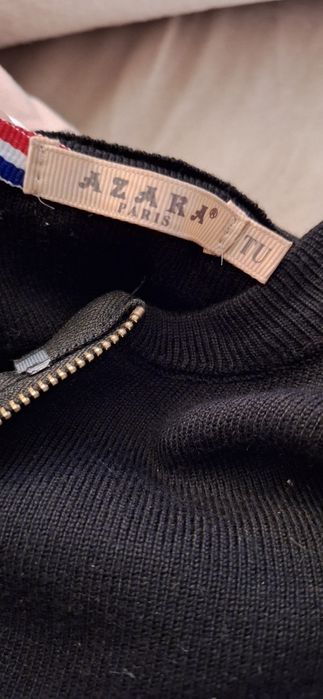 Azara paris bluza rozpinana sweterkowa dzianinowa zloty zamek