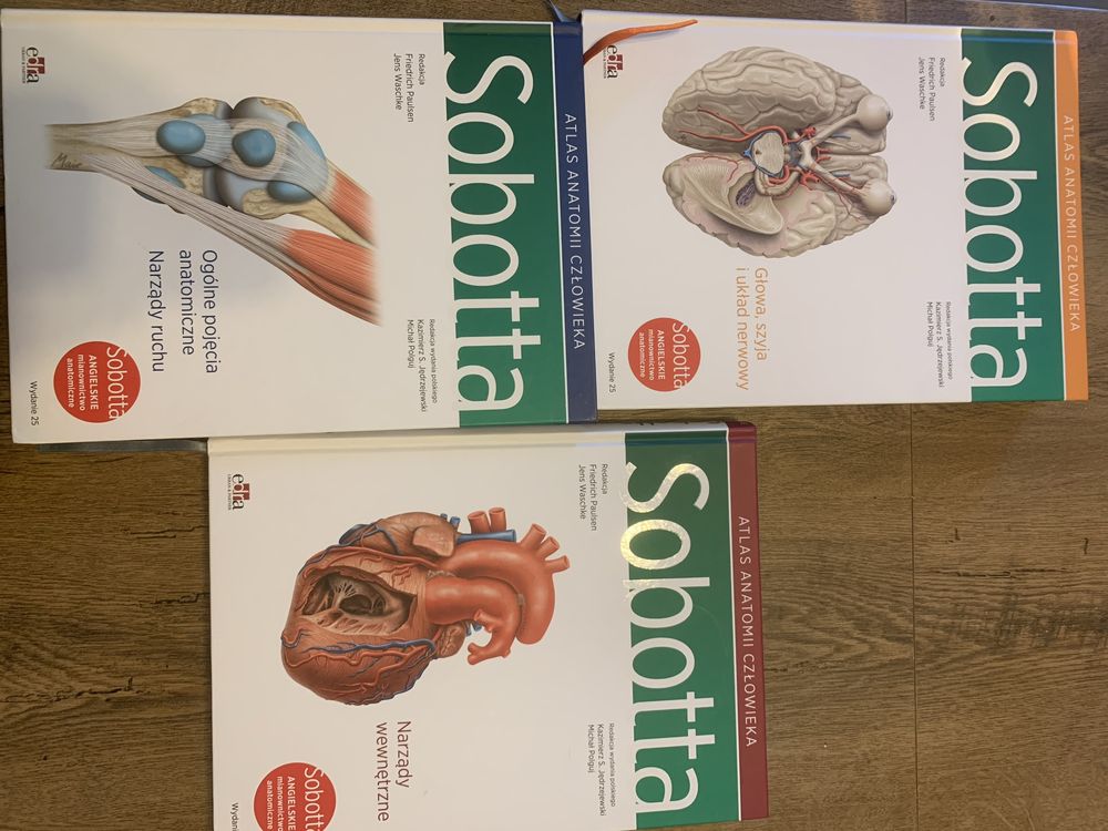 Sobotta atlasy anatomiczne komplet stan idealny