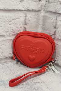 Стильний силіконовий червоний міні гаманець-ключниця, smiggle