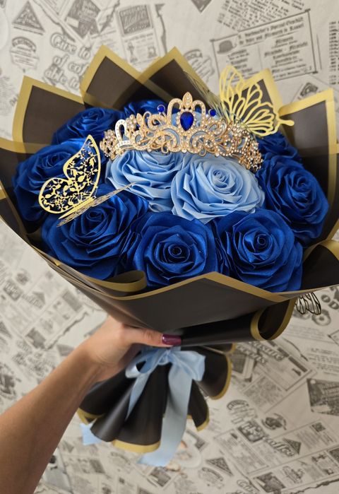 „Bukiet róż prezent urodziny / ślub / rocznica / zaręczyny/ rękodzieło