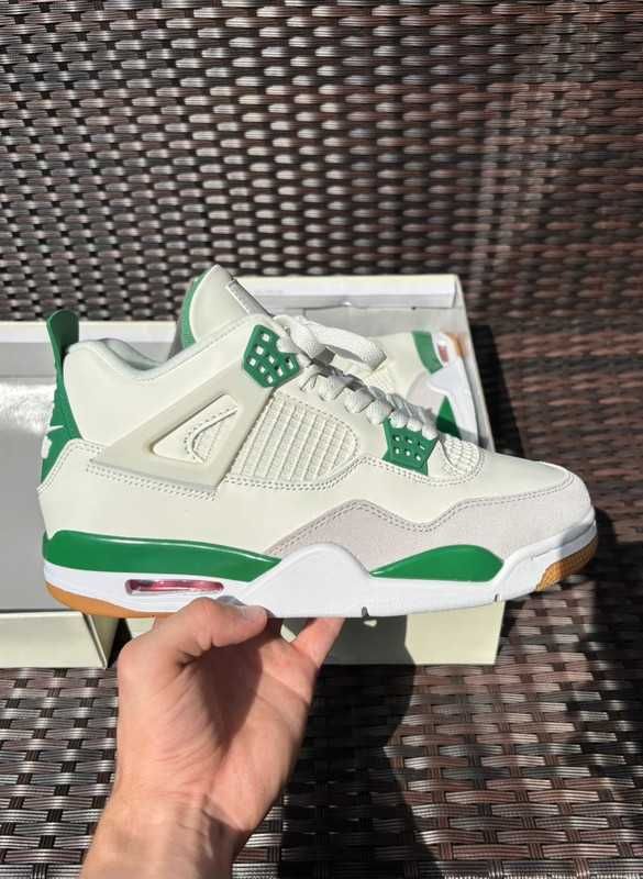 *NoweJordan4_ButyAir4_Oryglnał_GreenUnisexTrampki* 42
