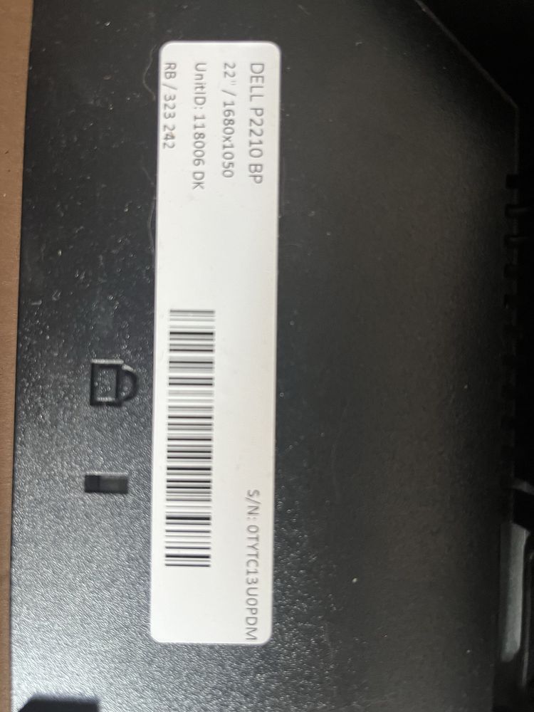 Monitory dell p2210bp