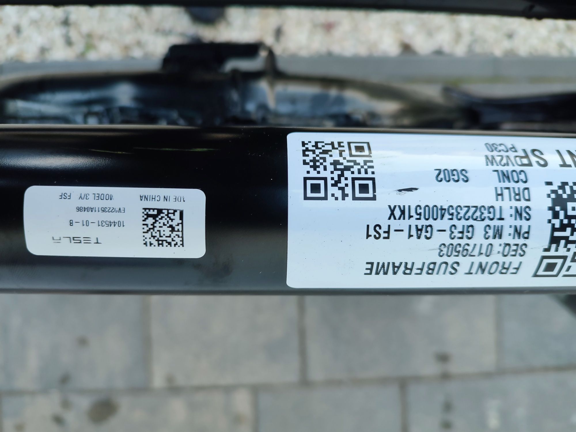 Ława Sanki Wózek Trawers Przód Tesla III 3 Y Lift 22r Oryginał