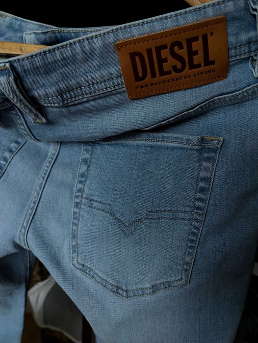 Джинсы Diesel Sleenker jeans Italy w33 stretch blue.
