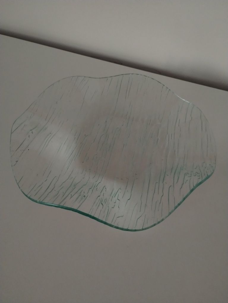 Szkło PRL Patera szklana idealny stan