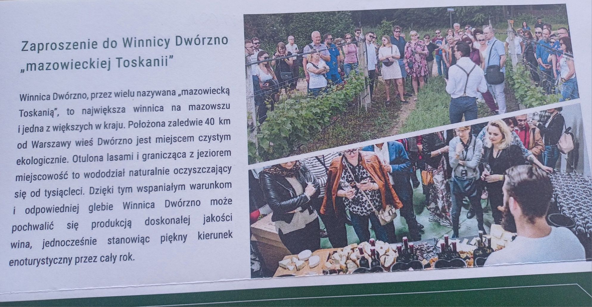 Voucher - Winnica Dwórzno. Zwiedzanie, degustacja, prezent.