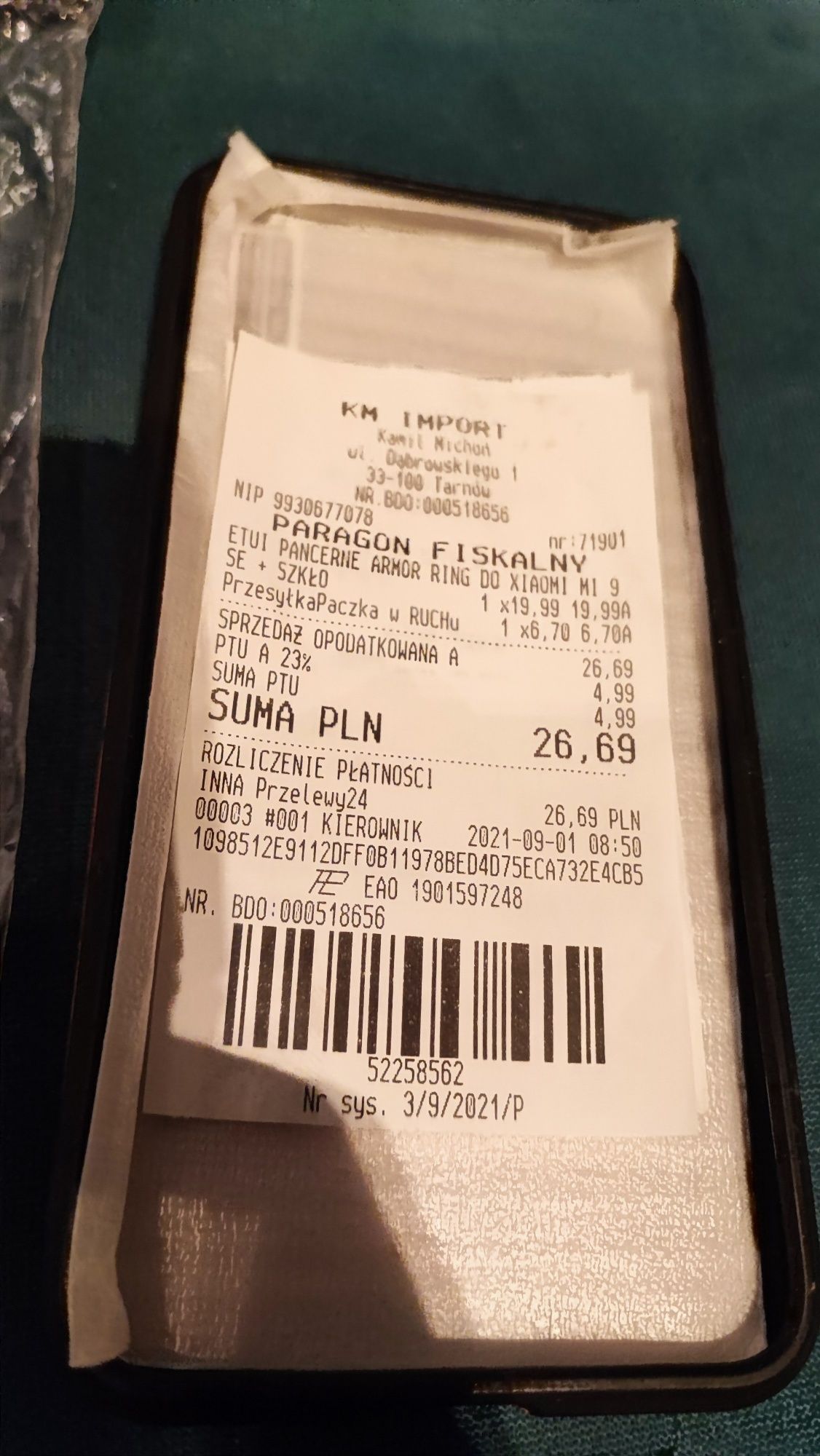 Nowe Etui Pancerne ARMOR do Xiaomi MI 9 SE + SZKŁO