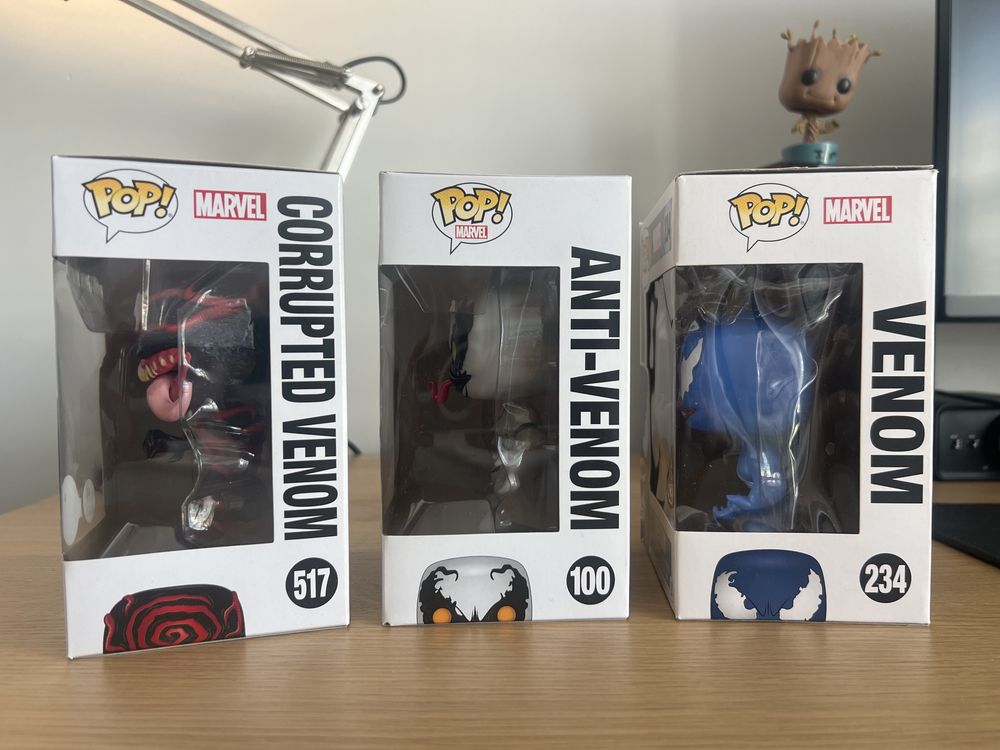 Corrupted Venom 517, Anti-Venom 100, Venim 234 - Funko Pop