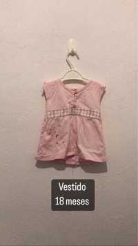 Vestido rosa bebe 18 meses