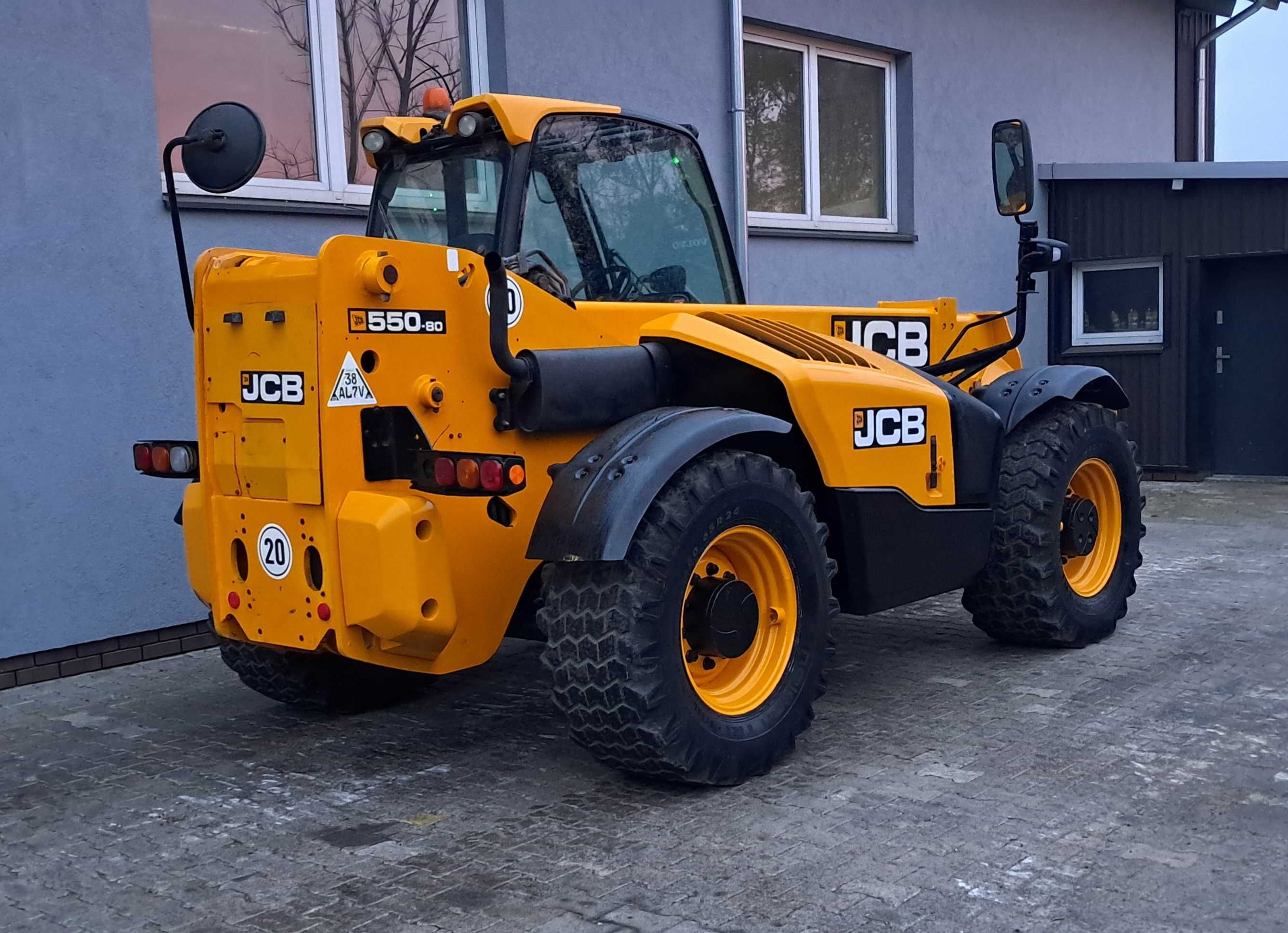 JCB 550-80 AGRI Ostatnie Wydanie BEZ DPF i AdBlue Ładowarka 5T 8m