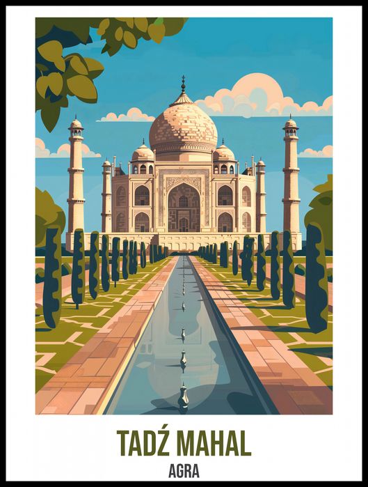 Plakat 60x80cm Tadź Mahal