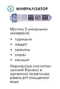 Покращений 5ти компонетний мінералізатор Organic Smart для звор.осмосу