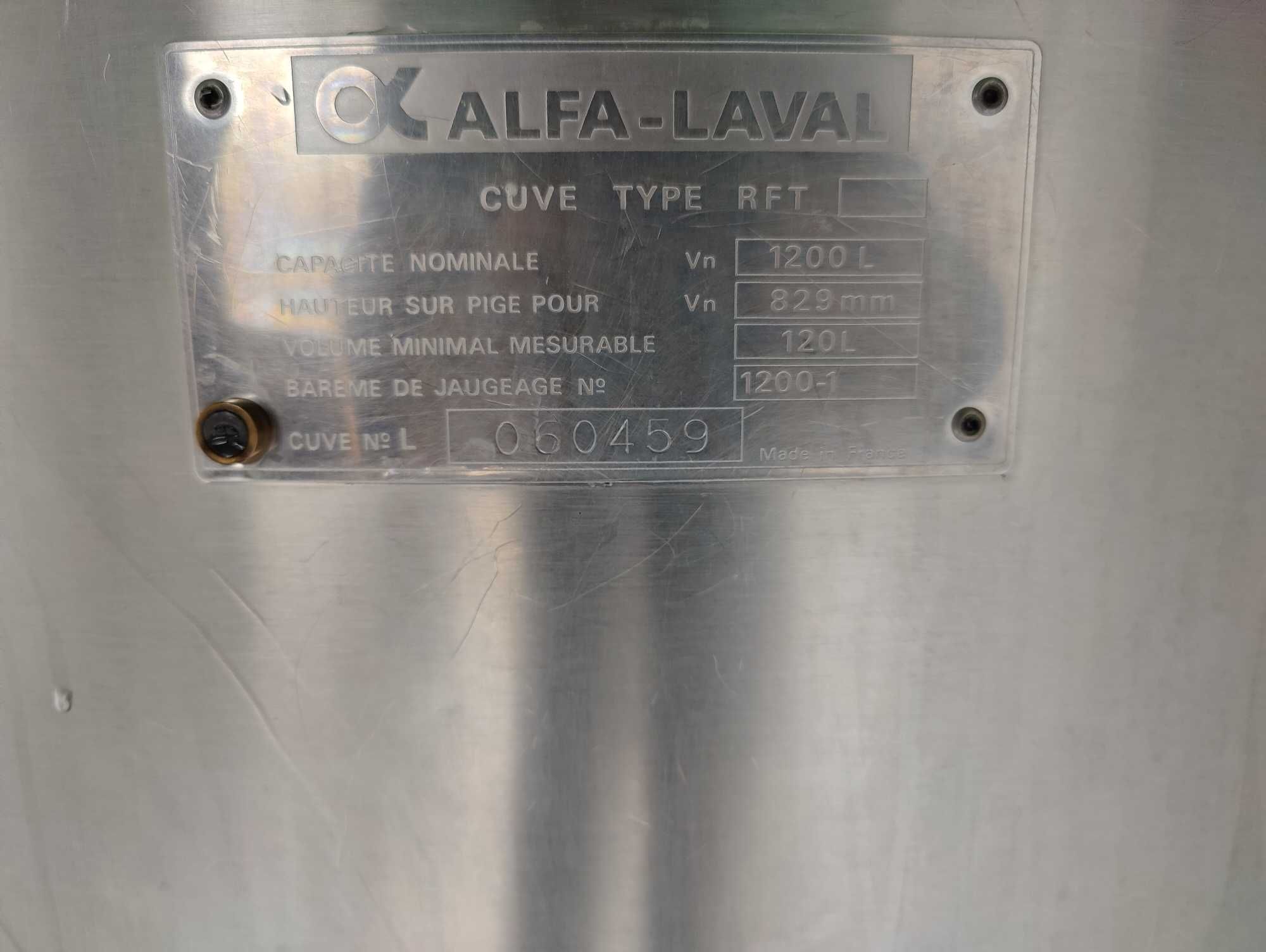 Schładzalnik Alfa Laval 1200l