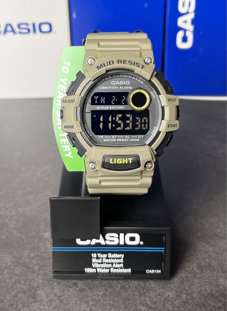 Годинник Casio TRT-110H-5B новий оригінал захист від бруду 10ATM койот