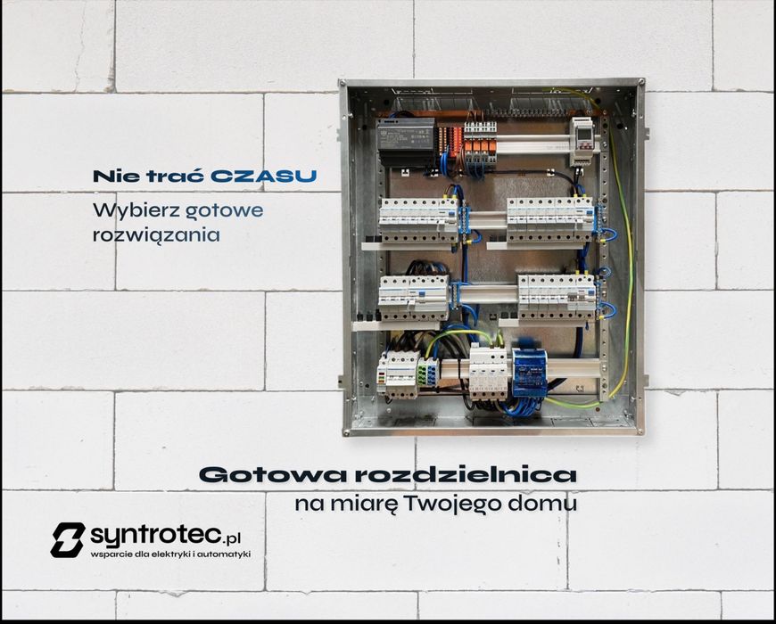 Gotowa rozdzielnica, skrzynka elektryczna, szafa, tablica rozdzielcza