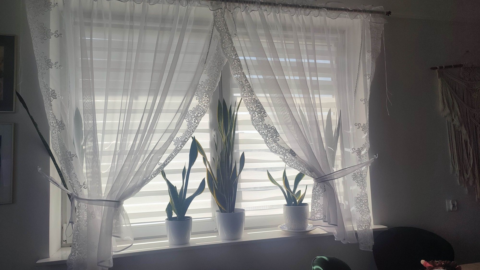 Firana ozdobna z faftem 400 x 155