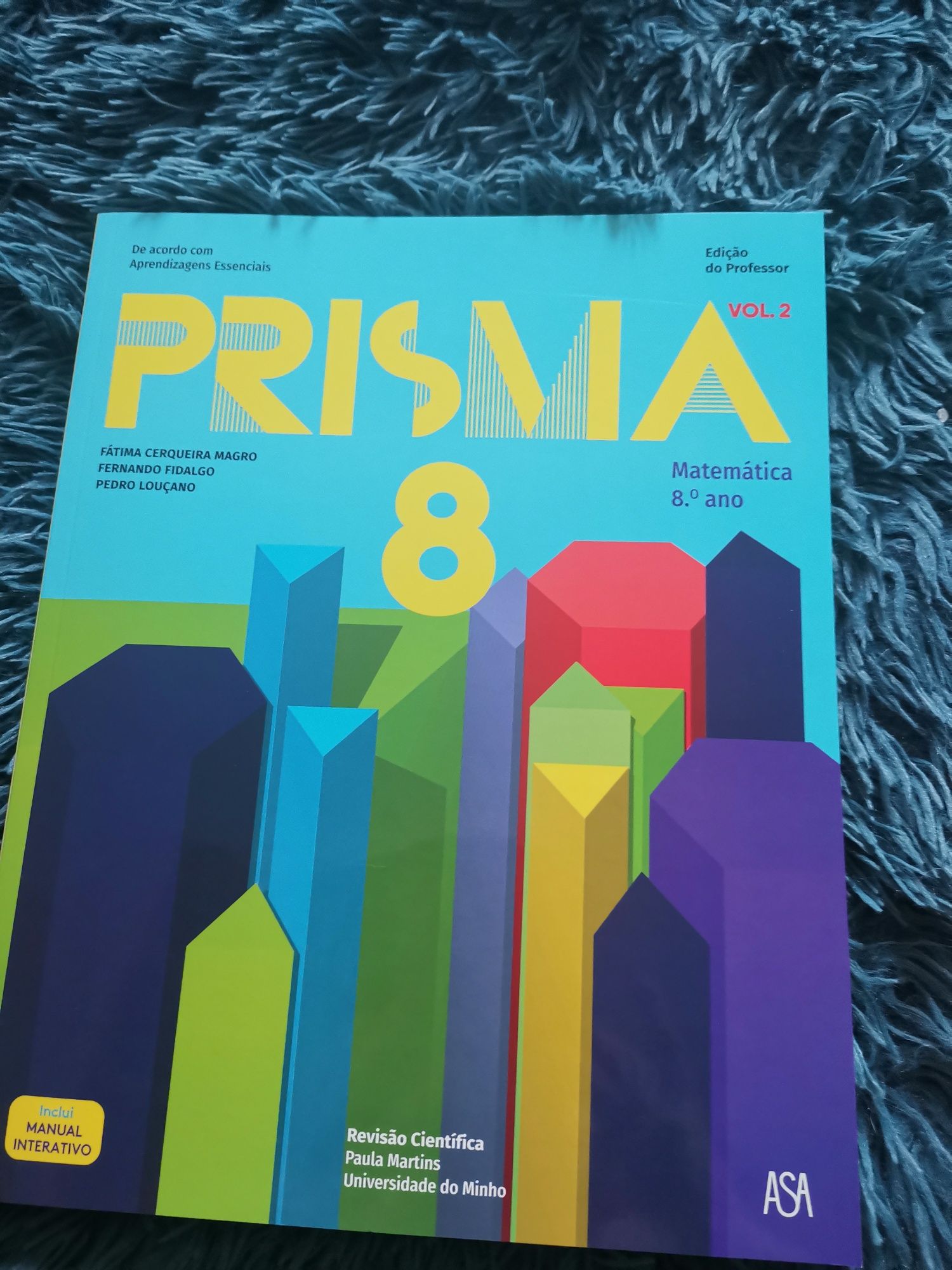 Manual 1 e 2 novos de Matemática 8° ano - Prisma 8
