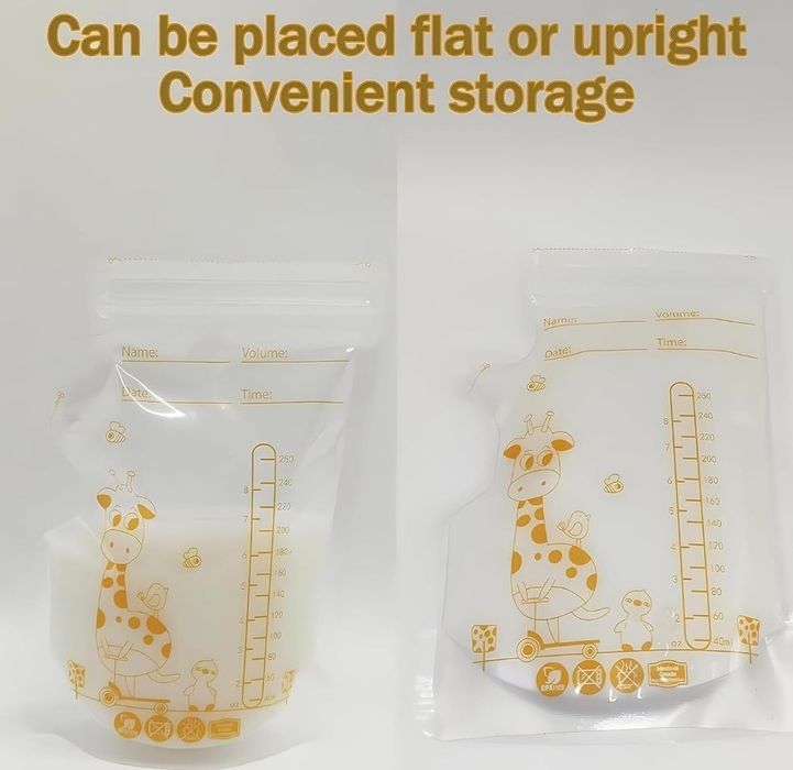 50 szt. Woreczek do przechowywania mleka matki, 250 ml