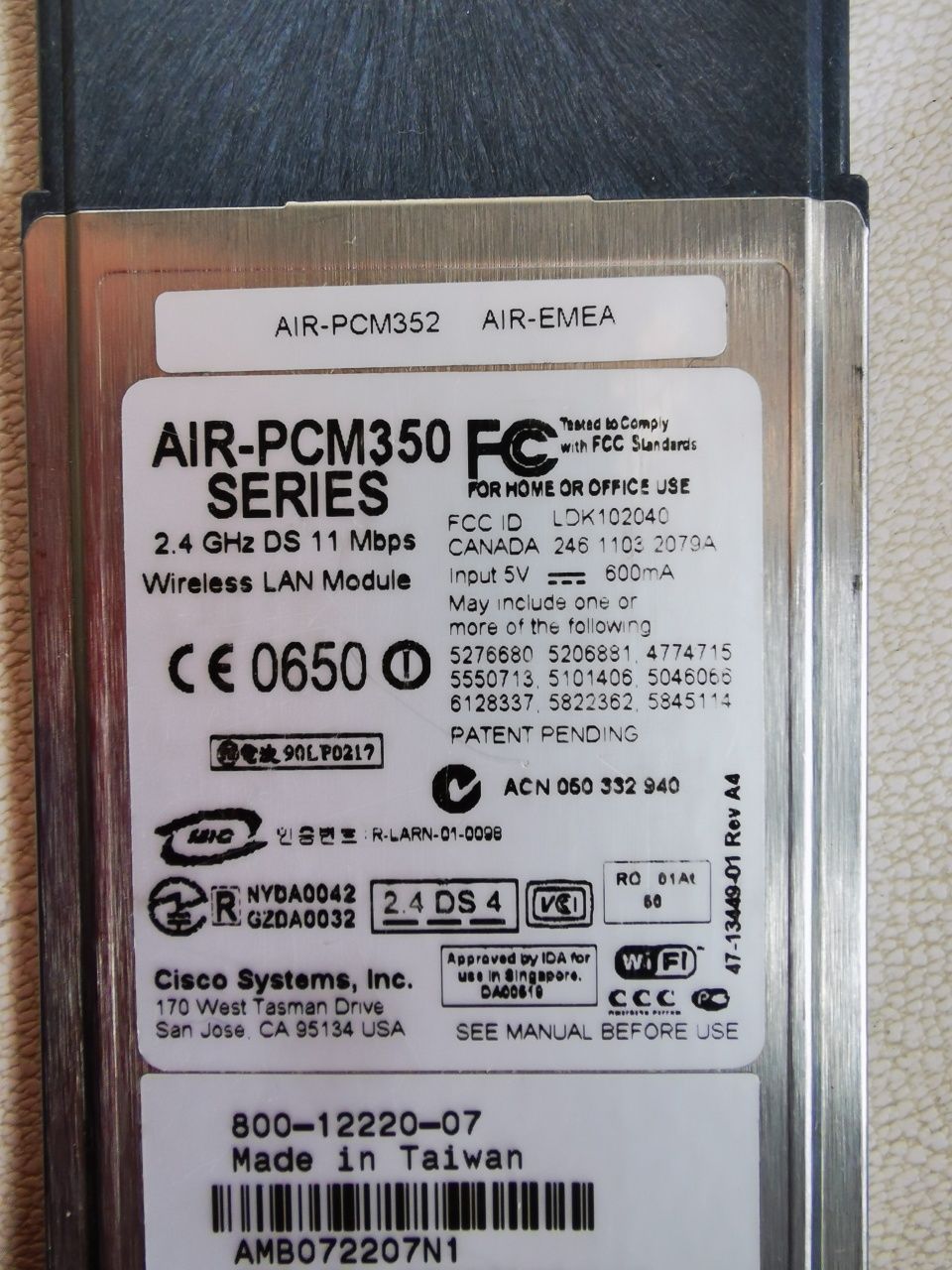 CISCO Wireless Lan adapter - Placa Rede Cisco