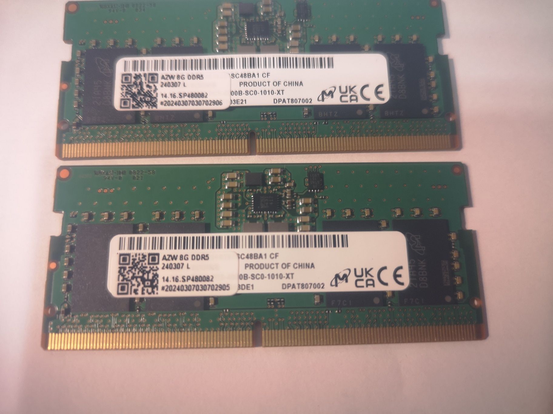 RAM Crucial 16GB DDR5 4800mhz SODimm - NOVAS