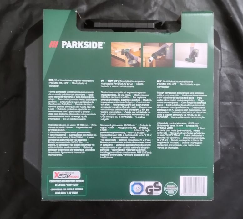 Rebarbadora a bateria 20V Parkside