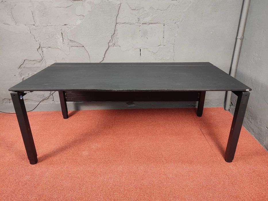 Biurko czarne VS elektryczne 180x90cm elektrycznie sterowane 70-118cm