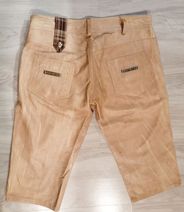 Szorty skóra naturalna włoskie roz 38