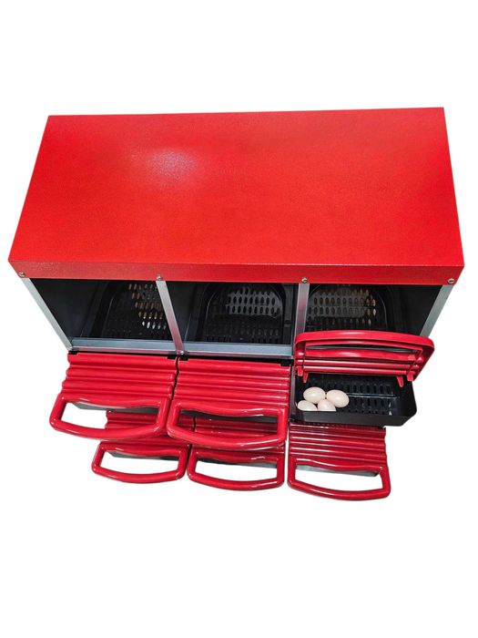 Gniazdo dla kur niosek z koszem na jaja 2 poziomy 6 stanowisk