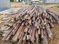 Stemple drewniane, budowlane, słupki drewniane ogrodzeniowe