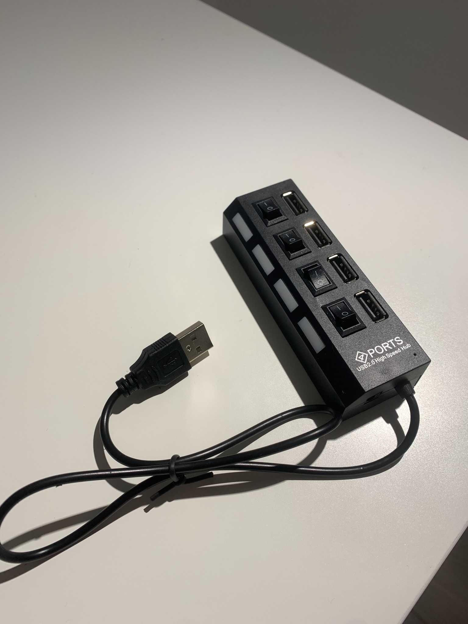 Adapter USB - 4 porty - Przejściówka USB