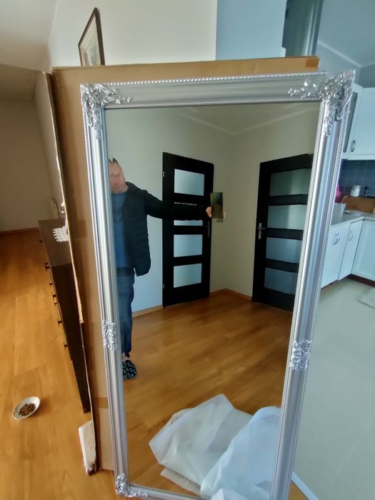 Lustro silver duże