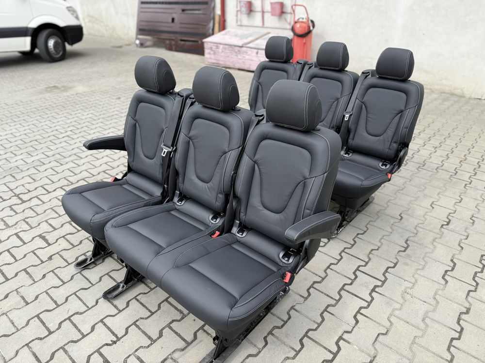 Сидіння сидение сидушка трійка тройка шкіра логано V-class Віто Vito