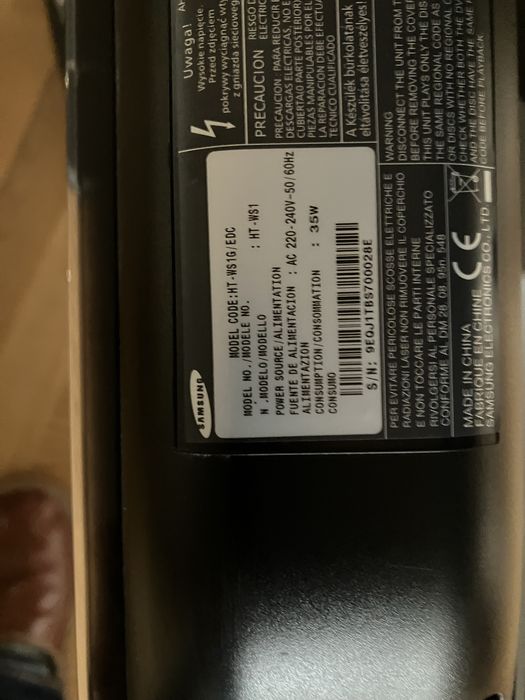 Soundbar samsung HT WS 1