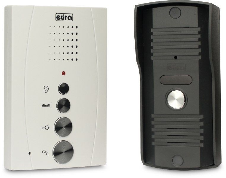zestaw domofonowy eura adp-11a3 / din15w12 + elektrozaczep