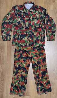 Китель + брюки Taz 83 Alpenflage, размер 52-54, б/у, армия Швейцария