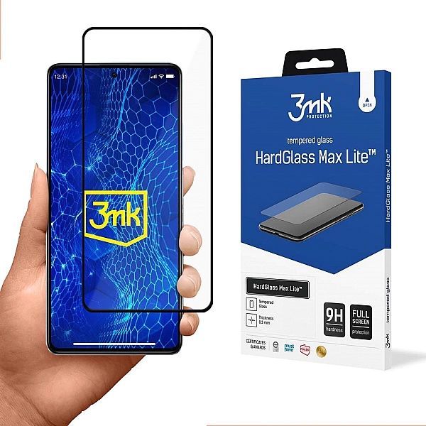 Szkło 9h 3mk HardGlass Max Lite™ na Redmi Note 12/5g