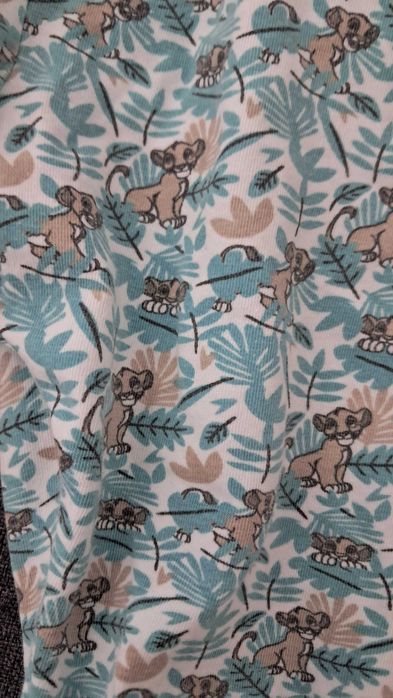 Spodnie niemowlęce dziewczęce ściągacze falbanki lew Simba COOL CLUB