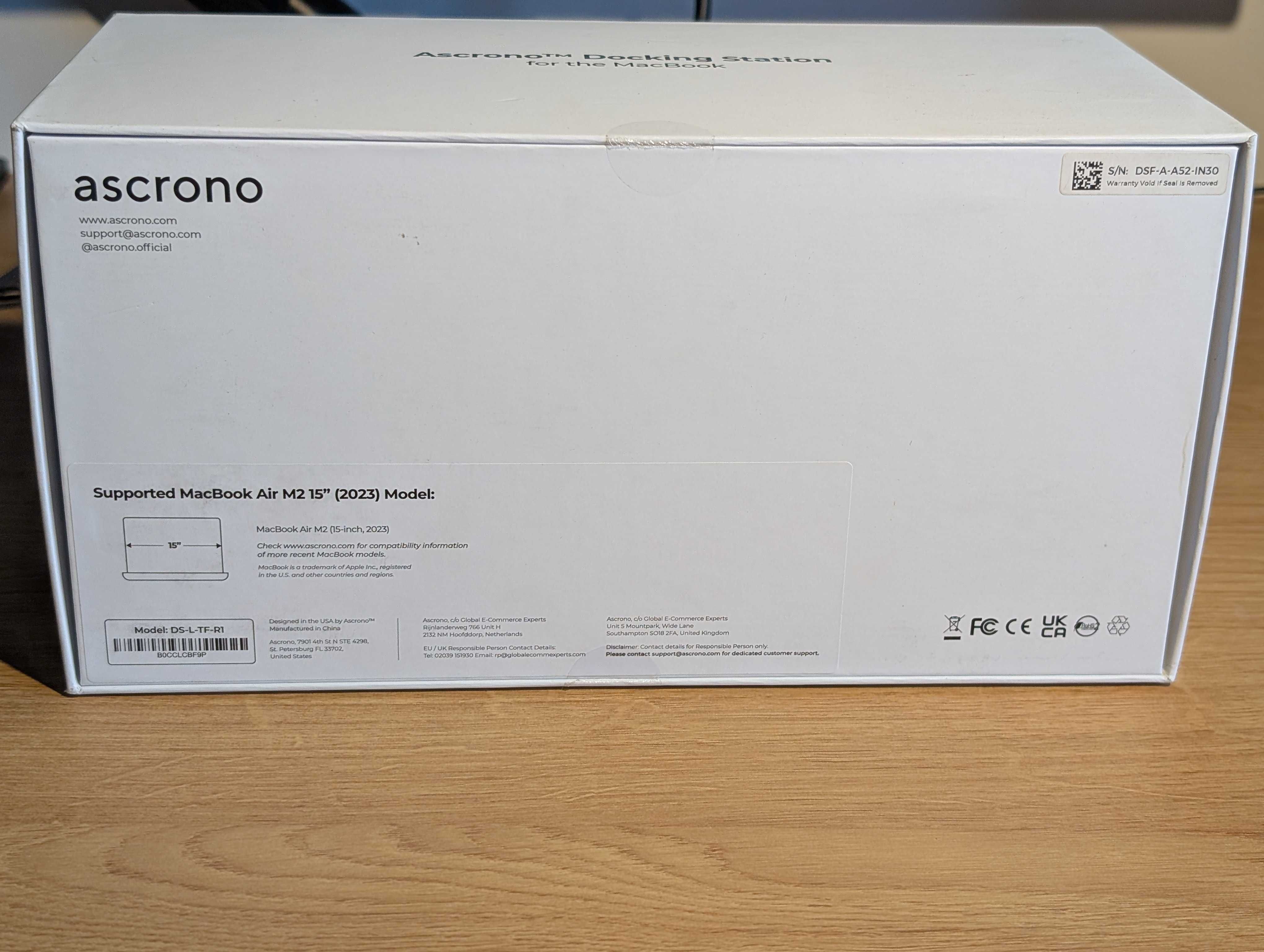 Stacja dokująca Ascrono do MacBook Air 15 M2