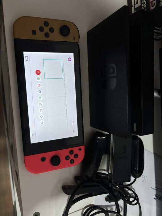 Nintendo Switch 1 com acessórios