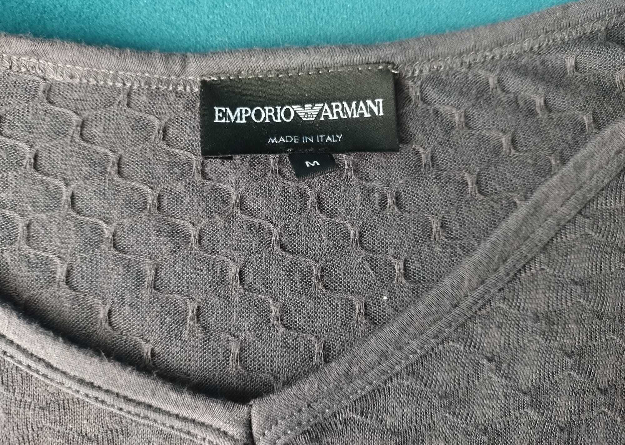Emporio Armani Bluzka z Teksturą Plastra Miodu. Limitowana edycja