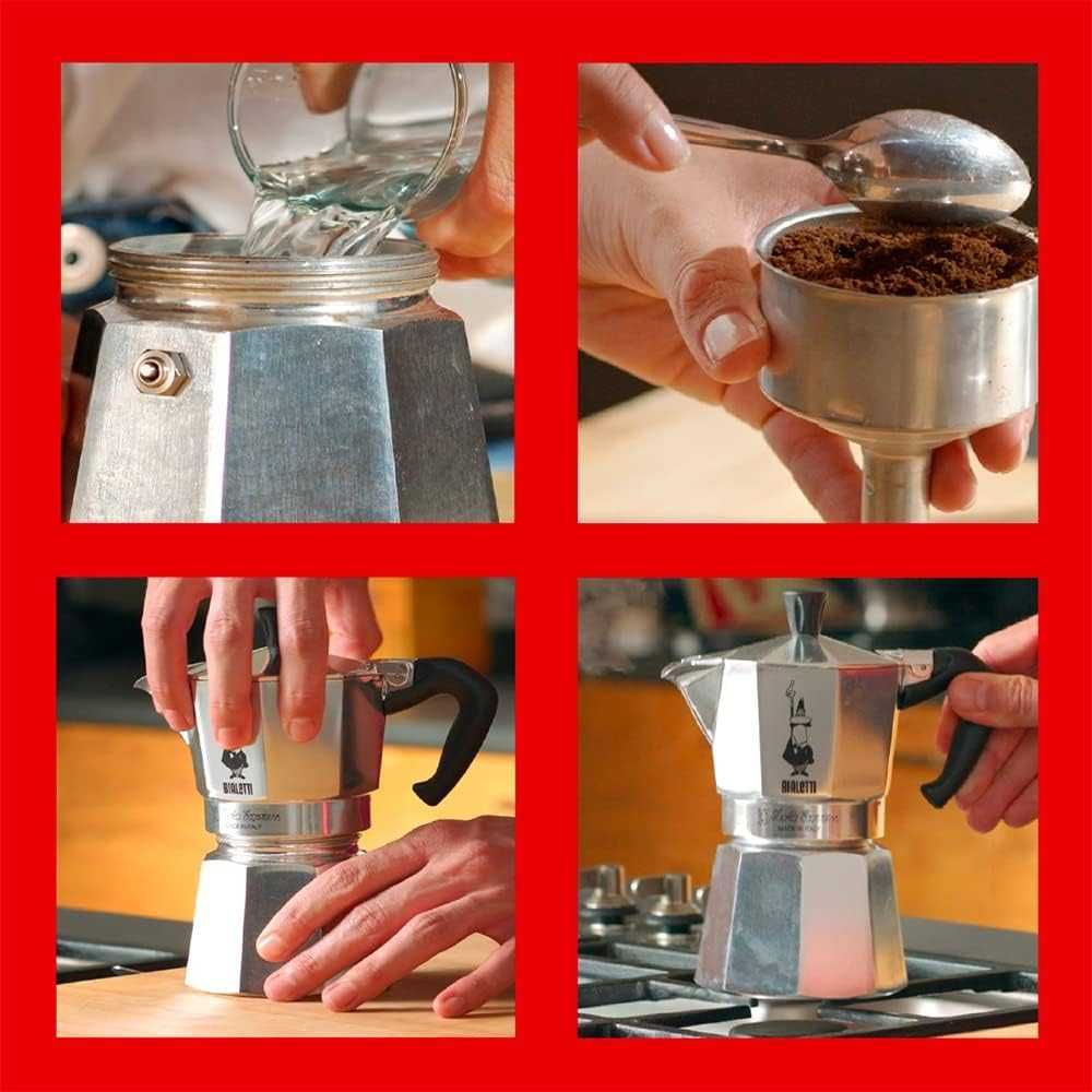 Гейзерна кавоварка італійська кавоварка Bialetti Moka Express