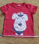 Koszulka z krótkim rękawem t-shirt  86 Pepco pieskiem morze lato pies