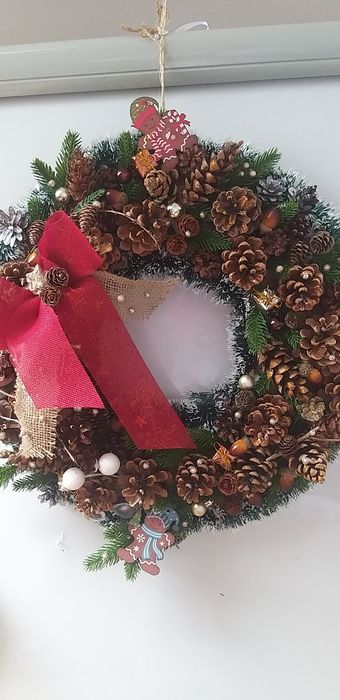 Wianek na  Bożego Narodzenia. Ręczne  zrobiony.  50cm