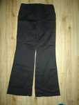 Vintage Next Czarne Spodnie dzwony damskie w paski Rozmiar 36 S