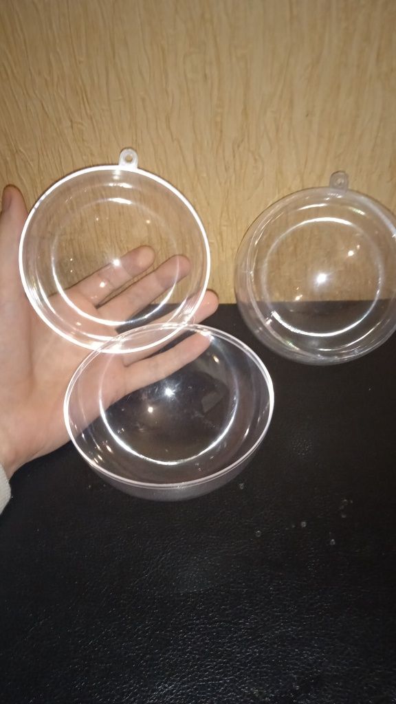 Ціна за 2 шт! 2 пластикові сфери кулі шарика пластмасовые шары