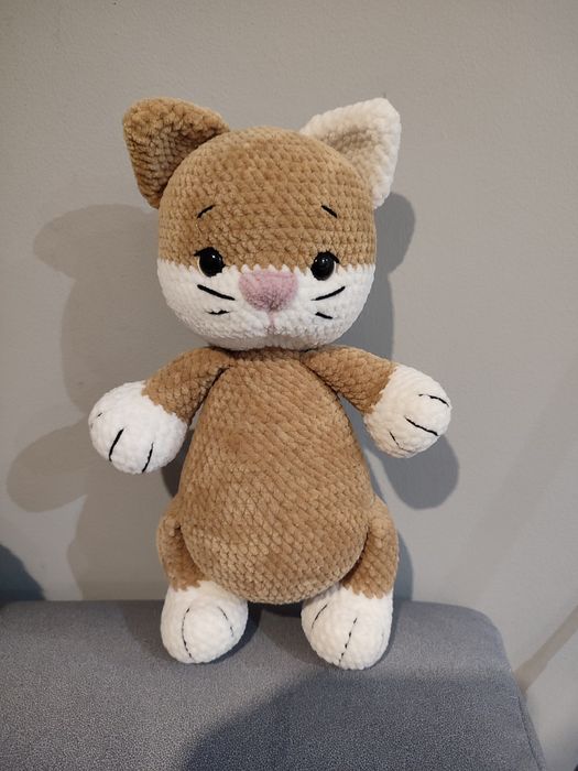 Kot na szydełku 32 cm