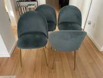 4 Cadeiras Ivonne turquesa (Kave Home)