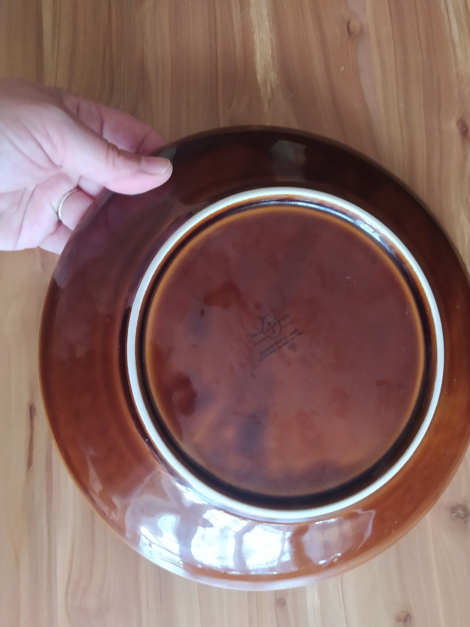 Talerz duży obiadowy Kokardka 24 cm